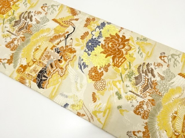 JAPANESE KIMONO / ANTIQUE SNOW WHEEL / FLOWER CART / IMPERIAL PALACE C